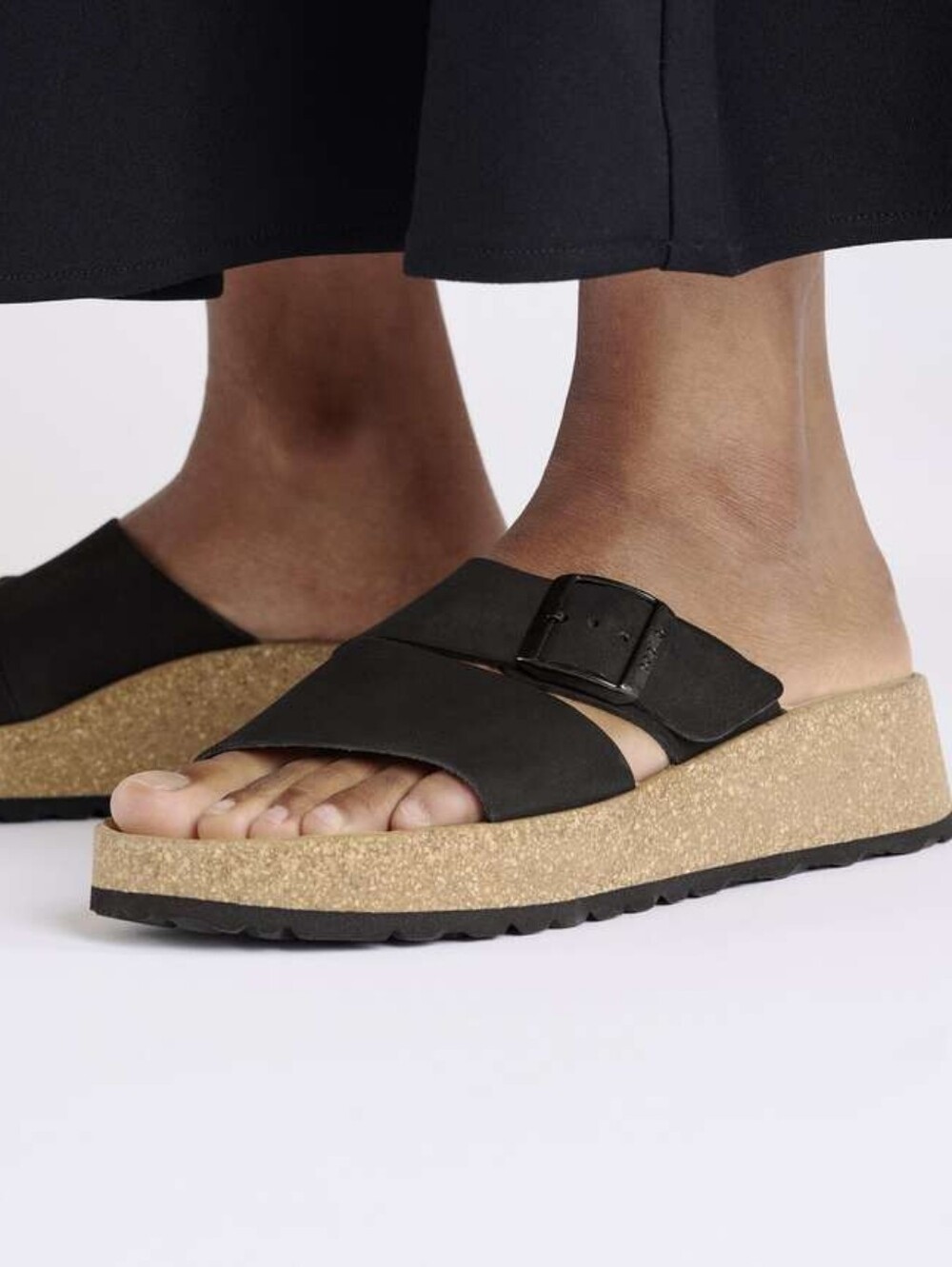 Pipillio By Birkenstock 40 Almina Nubuck Leather Black Sz 10 $140 SH50